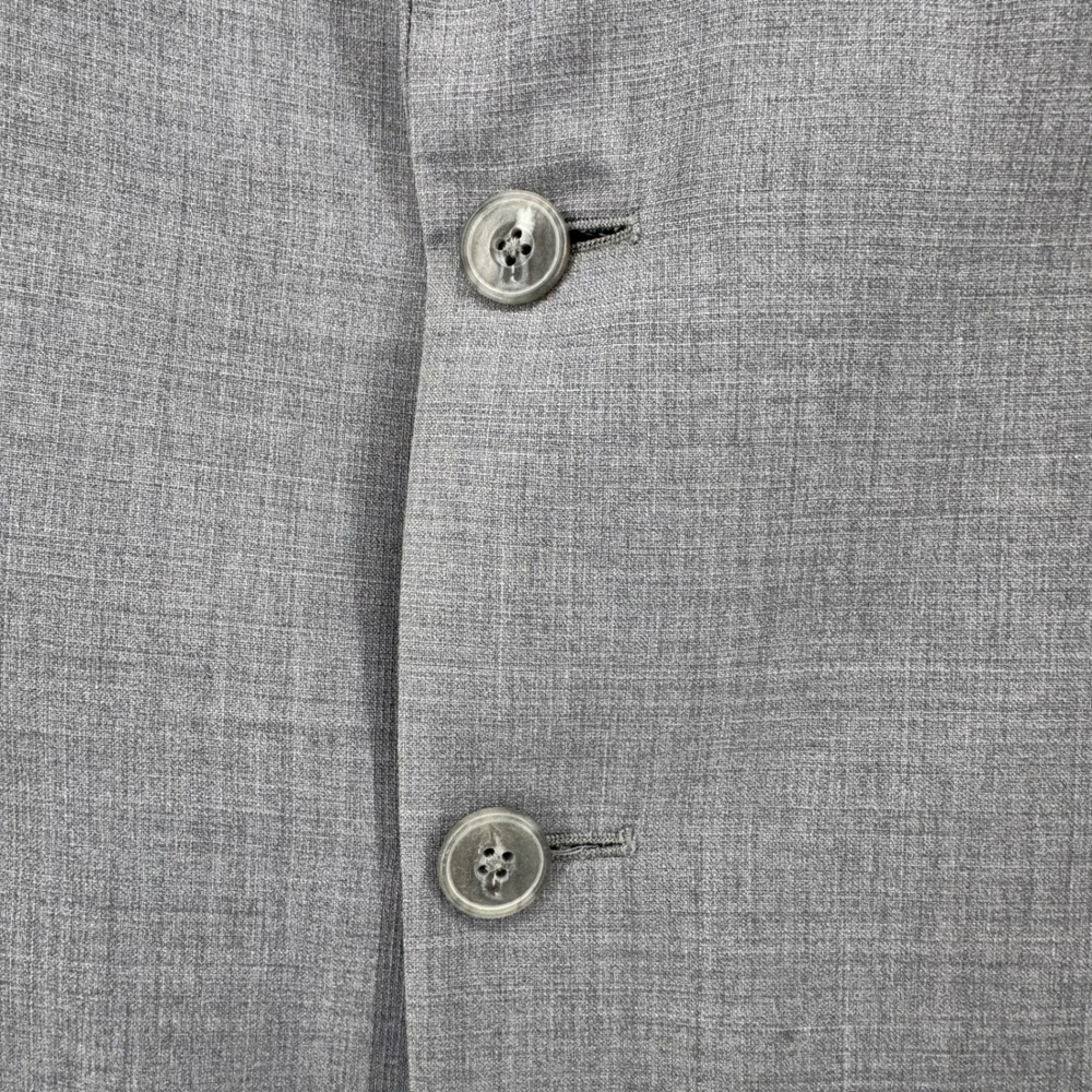 Jos‎ A Bank 1905 Mens 46 Regular Grey Wool Slim Fit Suit Blazer Jacket - Picture 11 of 13